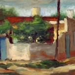 Esquina con puerta azul